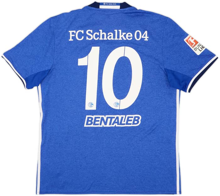 2016-18 Schalke Home Shirt Bentaleb #10 - 6/10 - (L)
