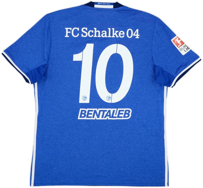 2016-18 Schalke Home Shirt Bentaleb #10 - 6/10 - (L)