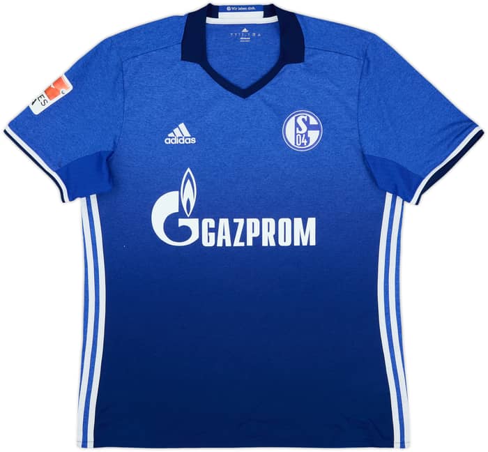2016-18 Schalke Home Shirt Bentaleb #10 - 6/10 - (L)