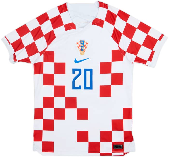 2022-23 Croatia Home Shirt Gvardiol #20 - 5/10 - (S)