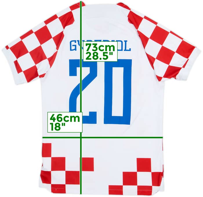 2022-23 Croatia Home Shirt Gvardiol #20 - 5/10 - (S)