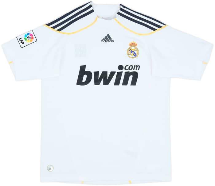 2009-10 Real Madrid Home Shirt Ronaldo #9 - 8/10 - (XL.Boys)