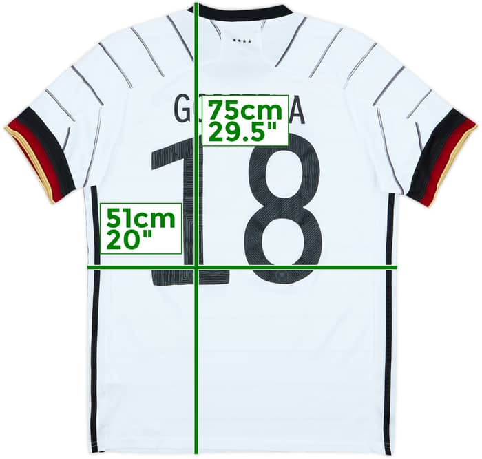 2020-21 Germany Home Shirt Goretzka #18 - 8/10 - (M)