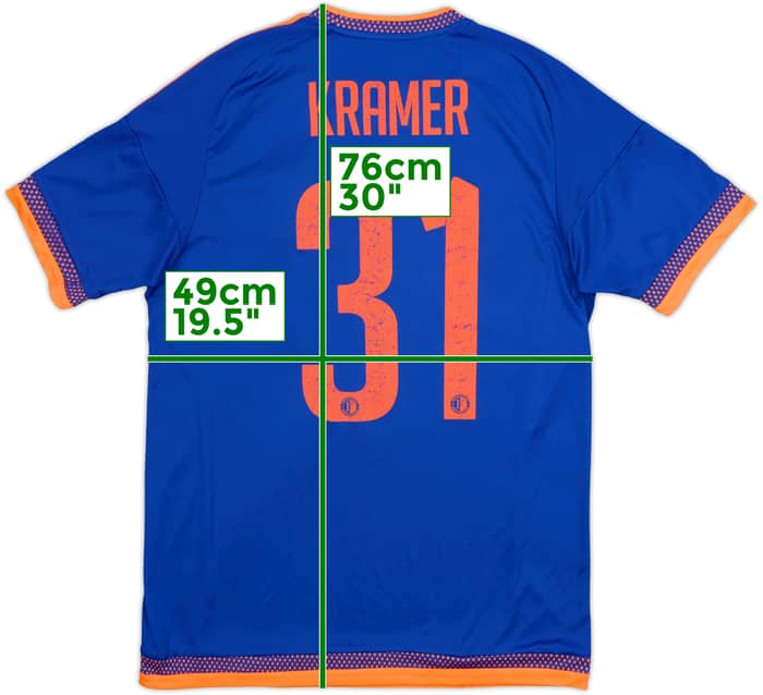 2015-16 Feyenoord Away Shirt Kramer #31 - 4/10 - (M)