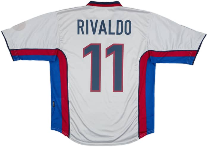 1998-01 Barcelona Away Shirt Rivaldo #11 - 8/10 - (S)