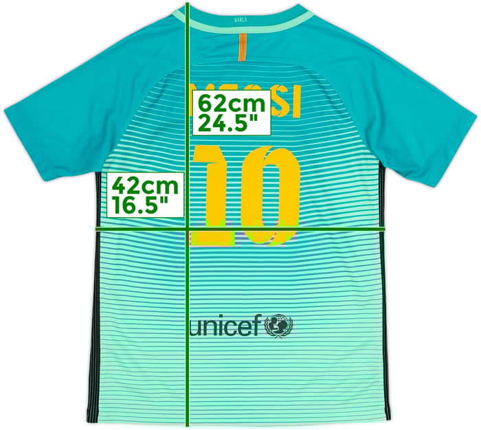 2016-17 Barcelona Third Shirt Messi #10 - 5/10 - (L.Boys)