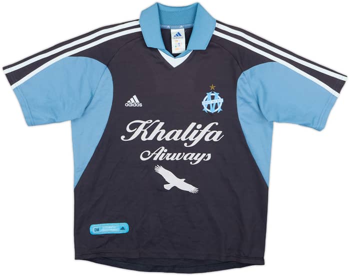 2001-02 Olympique Marseille Away Shirt Pompeo #7 - 7/10 - (M.Boys)