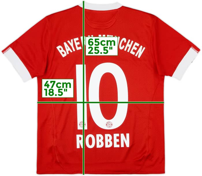 2009-10 Bayern Munich Home Shirt Robben #10 - 7/10 - (L.Boys)