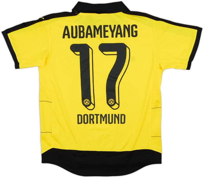 2015-16 Borussia Dortmund Home Shirt Aubameyang #17 - 8/10 - (XL.Boys)