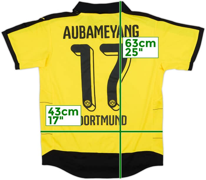 2015-16 Borussia Dortmund Home Shirt Aubameyang #17 - 8/10 - (XL.Boys)