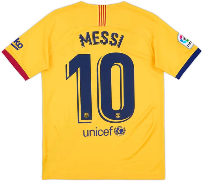 2019-20 Barcelona Away Shirt Messi #10 - 8/10 - (XL.Boys)