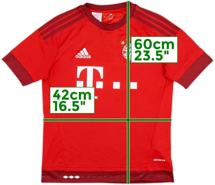 2015-16 Bayern Munich Home Shirt - 6/10 - (L.Boys)