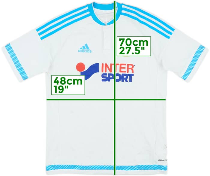 2015-16 Olympique Marseille Home Shirt - 5/10 - (XL.Boys)