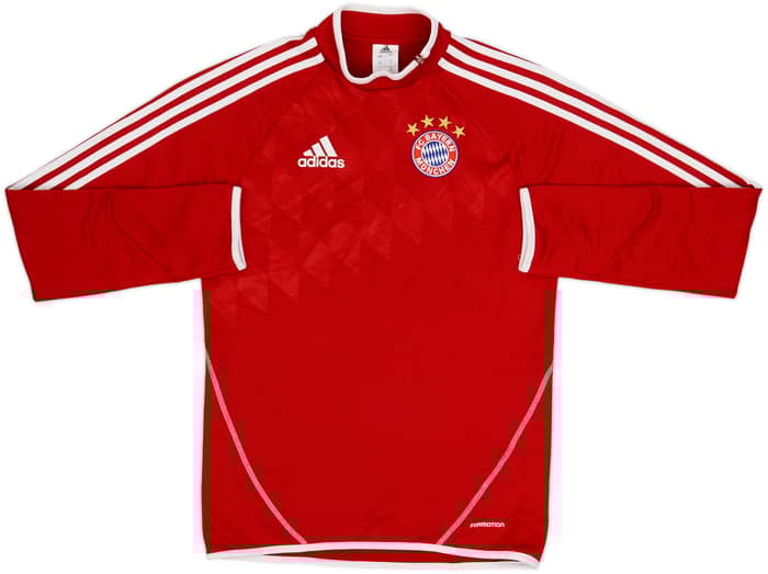 2013-14 Bayern Munich adidas 1/4 Zip Drill Top - 8/10 - (XL.Boys)