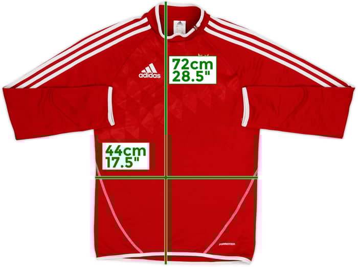 2013-14 Bayern Munich adidas 1/4 Zip Drill Top - 8/10 - (XL.Boys)