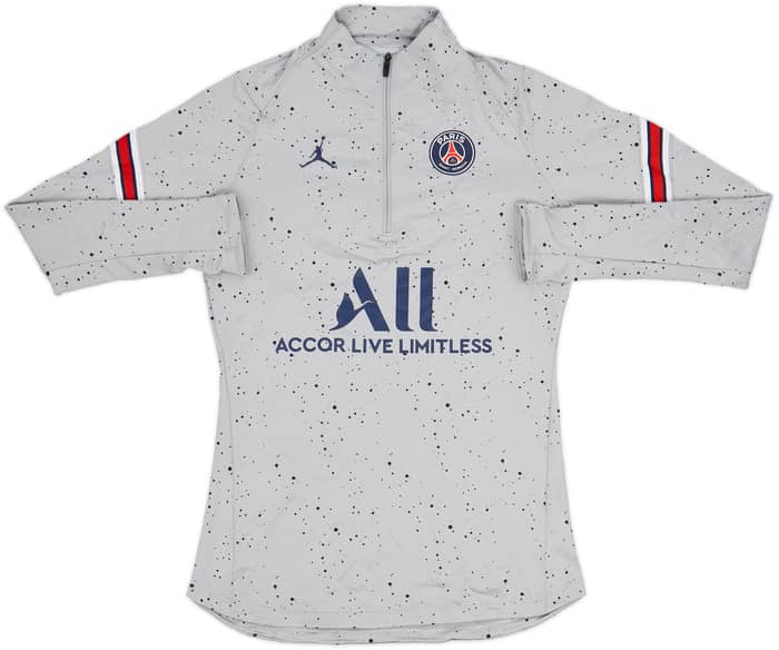 2021-22 Paris Saint-Germain Nike Jordan 1/4 Zip Drill Top - 8/10 - (XS)