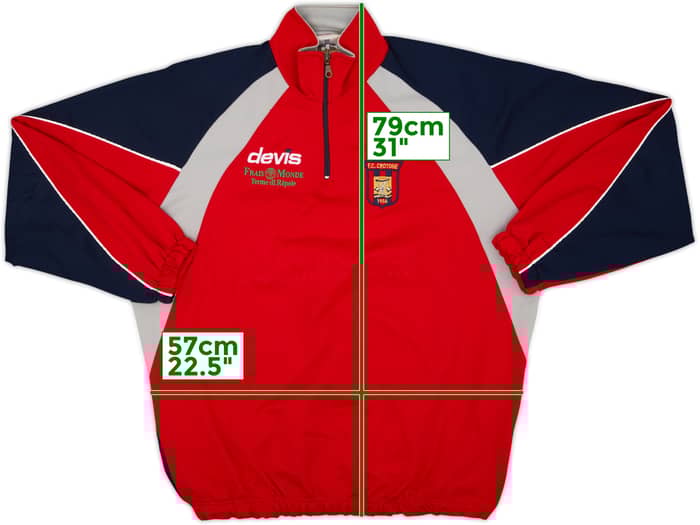 2004-05 Crotone Devis 1/4 Zip Training Top - 5/10 - (L)