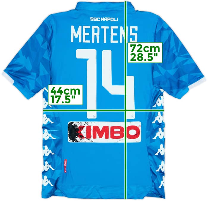 2018-19 Napoli Home Shirt Mertens #14 - 5/10 - (M)