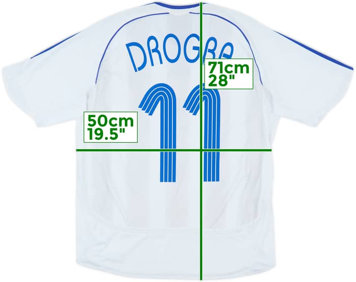 2006-07 Chelsea Away Shirt Drogba #11 - 6/10 - (XL.Boys)