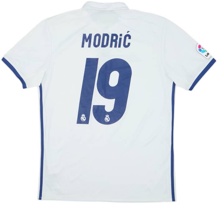 2016-17 Real Madrid Home Shirt Modric #19 - 3/10 - (M)