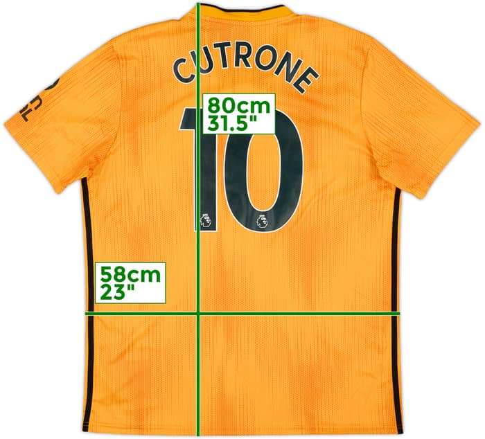 2019-20 Wolves Home Shirt Cutrone #10 - 5/10 - (XL)