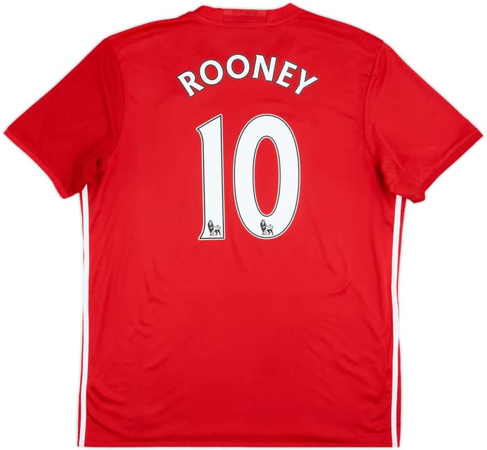 2016-17 Manchester United Home Shirt Rooney #10 - 7/10 - (XL)