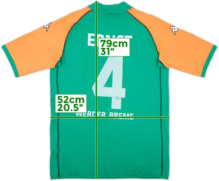 2003-04 Werder Bremen Home Shirt Ernst #4 - 4/10 - (XXL)