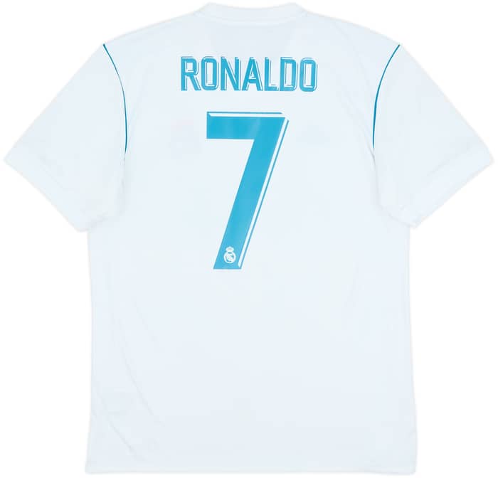 2017-18 Real Madrid Home Shirt Ronaldo #7 - 8/10 - (M)