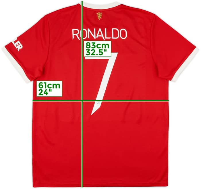 2021-22 Manchester United Home Shirt Ronaldo #7 - 7/10 - (XL)