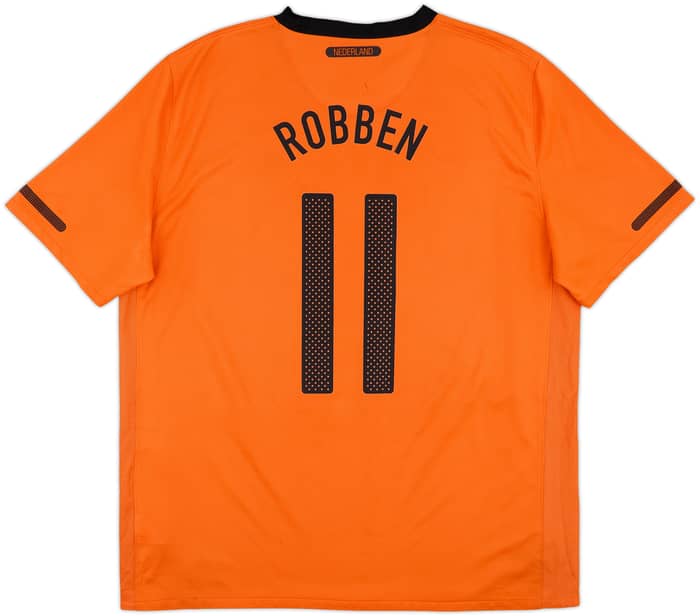 2010-11 Netherlands Home Shirt Robben #11 - 6/10 - (XL)
