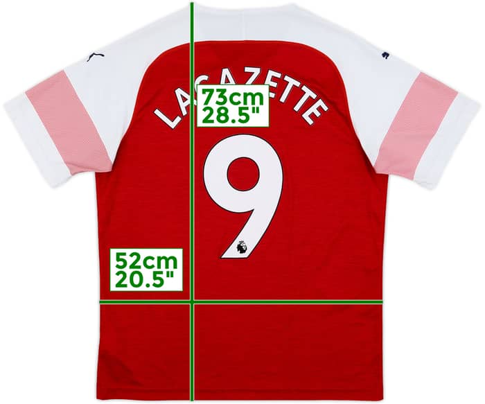 2018-19 Arsenal Home Shirt Lacazette #9 - 8/10 - (L)