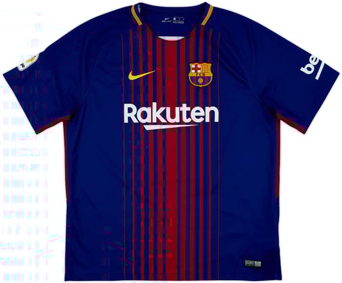 2017-18 Barcelona Home Shirt Messi #10 - 10/10 - (XL)