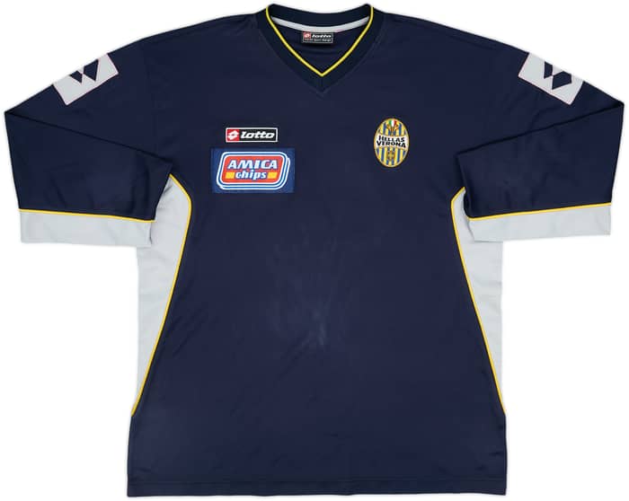 2001-02 Hellas Verona Lotto Training L/S Shirt - 6/10 - (XXL)
