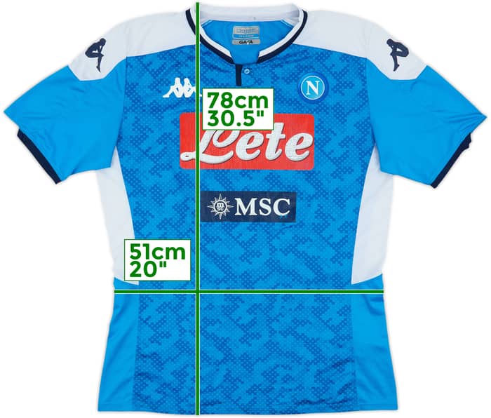 2019-20 Napoli Home Shirt - 5/10 - (XXL)