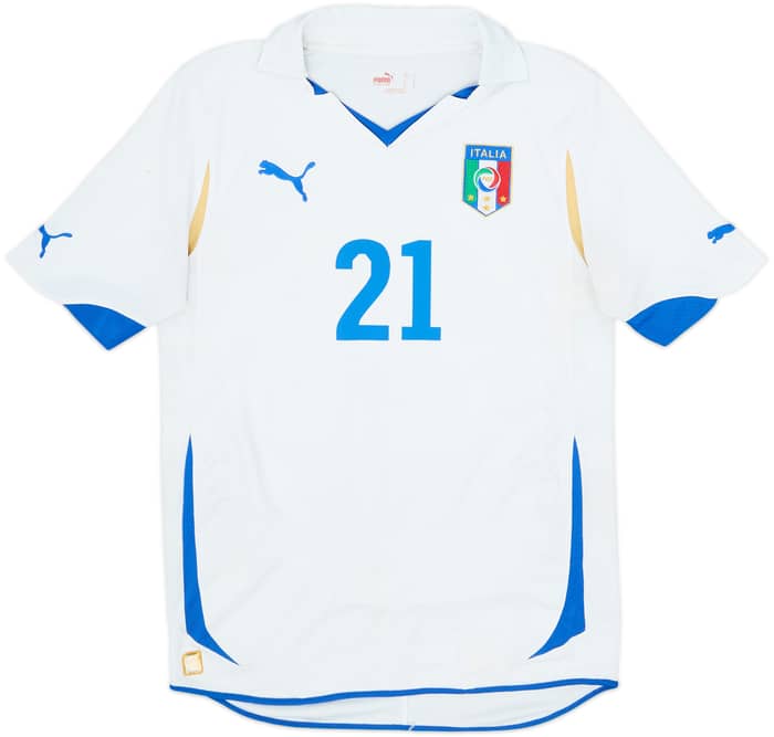 2010-12 Italy Away Shirt Pirlo #21 - 6/10 - (S)