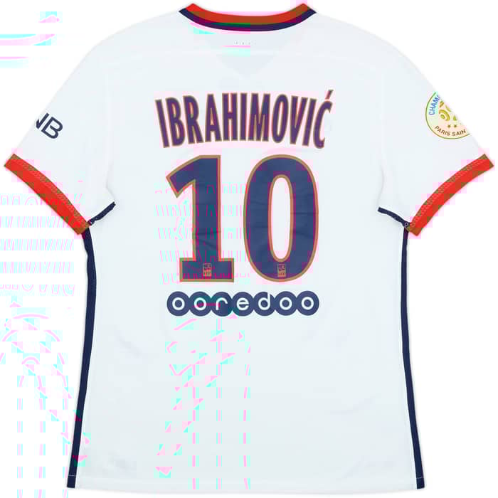 2015-16 Paris Saint-Germain Player Issue Away Shirt Ibrahimovic #10 - 8/10 - (L)