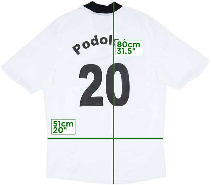 2008-09 Germany Home Shirt Podolski #20 - 6/10 - (L)