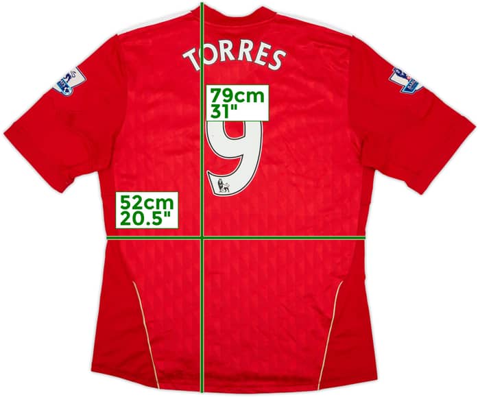 2010-12 Liverpool Home Shirt Torres #9 - 6/10 - (L)