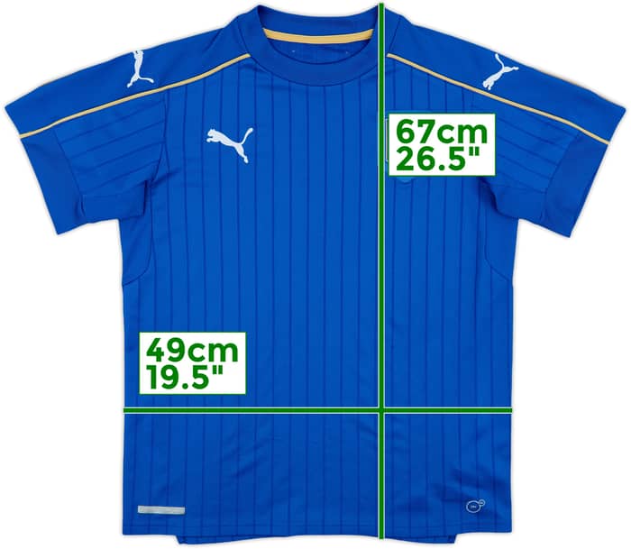2016-17 Italy Home Shirt - 8/10 - (XL.Boys)