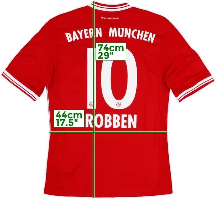2013-14 Bayern Munich Home Shirt Robben #10 - 8/10 - (S)