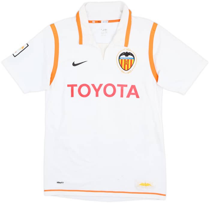 2007-08 Valencia Home Shirt David Villa #7 - 7/10 - (S)
