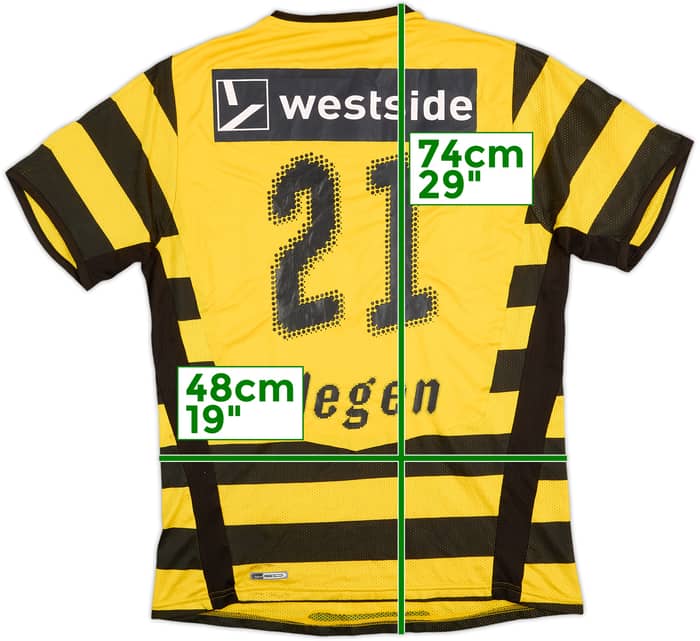 2009-10 Young Boys Player Issue Home Shirt Degen #21 - 6/10 - (M)