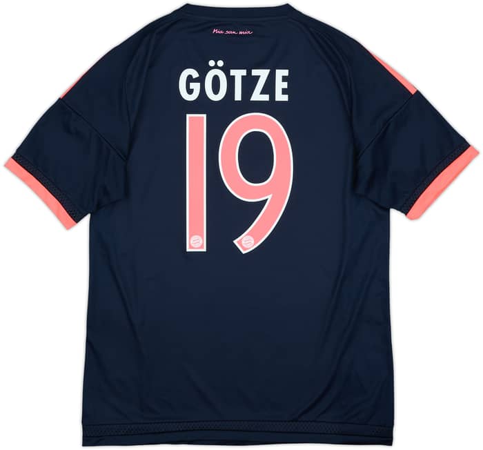 2015-16 Bayern Munich Third Shirt Gotze #19 - 6/10 - (M)