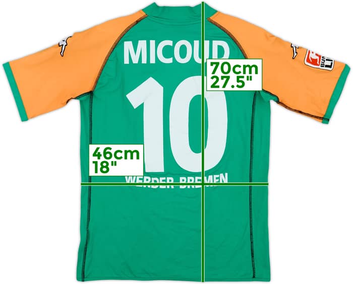 2003-04 Werder Bremen Home Shirt Micoud #10 - 6/10 - (S)