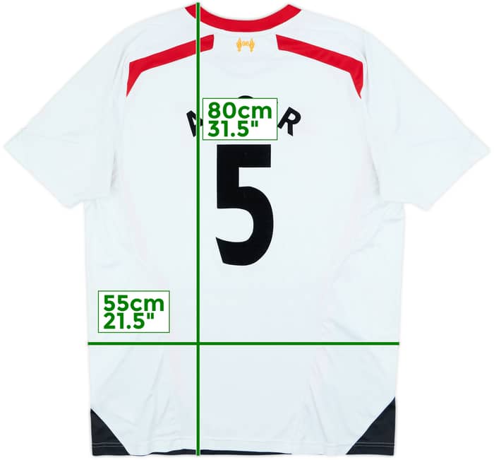 2013-14 Liverpool Away Shirt Agger #5 - 6/10 - (XL)