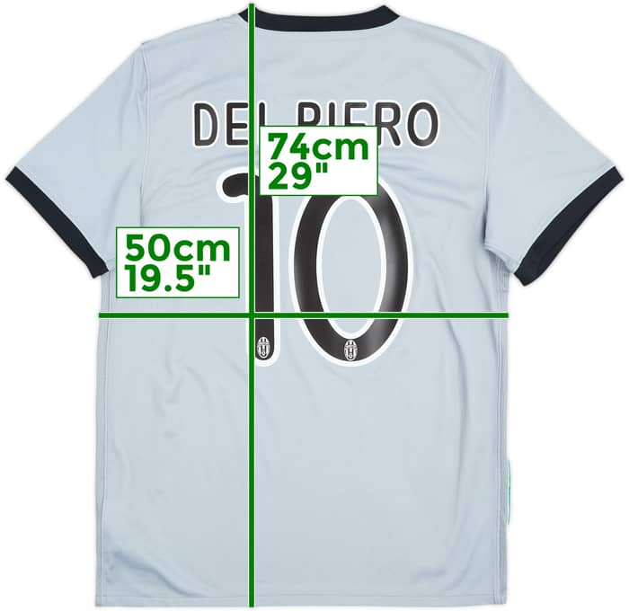 2009-10 Juventus Away Shirt Del Piero #10 - 8/10 - (M)