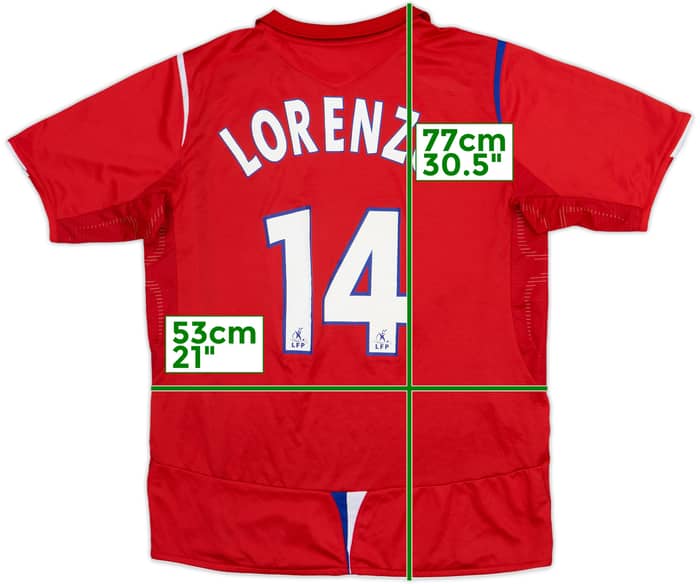 2006-07 Lyon Away Shirt Lorenzo #14 - 5/10 - (L)