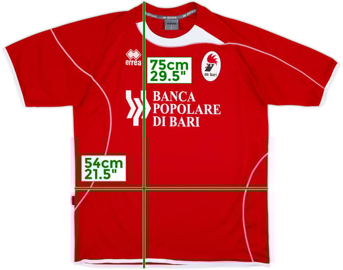 2009-10 Bari Errea Training Shirt #7 - 9/10 - (L)