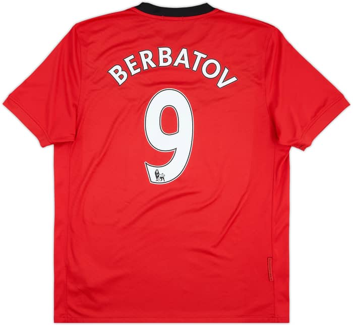 2009-10 Manchester United Home Shirt Berbatov #9 - 6/10 - (L)