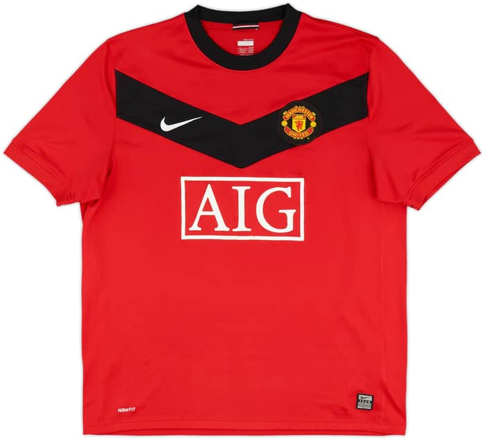 2009-10 Manchester United Home Shirt Berbatov #9 - 6/10 - (L)